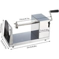 thumbnail image 2 of Stainless Steel Spiral Potato Cutter Chipper With 3 Blades, Manual Tornado Potato Slicer, 23x14x7cm Kitchen Tool For Twisted Chips & Snacks, 2 of 8