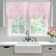 thumbnail image 4 of Pink Branches Balloon Curtains 63 Inch Length for Living Room/Bedroom, Vintage Art Farmhouse Rod Pocket Privacy Door Curtains Decorative Tie Up Shade for Window 52"x63", 4 of 8