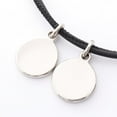 thumbnail image 2 of Pre-Owned Hermes Hermès Eclipse Necklace in Stainless Steel and Leather, Black Silver, 2 of 6