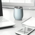 thumbnail image 3 of Modern 12oz Stainless Steel Insulated Wine Tumbler with Lid and Straw – Double Wall Vacuum Mug for Hot & Cold Drinks, 304 Steel Interior, Sweat-Free Design, 3 of 5
