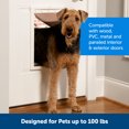 PetSafe NEVER RUST Dog and Cat Door, Large, For Pets Up To 100 lb