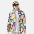 thumbnail image 2 of Kdxio Colorful Easter Eggs Print Women Men Sun Protection UPF 50+ Jackets Zip Up Long Sleeve Hoodie Hiking Lightweight with Pockets, 2 of 7