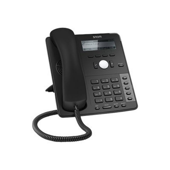 snom D710 - VoIP phone - 3-way call capability - SIP - 4 lines - black