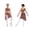 Dusty Pink, variant on iiniim Girls Lyrical Dance Shiny Rhinestones Crop Top with Skirted Leotard 2-Piece Ballet Dance Outfits Purple 6