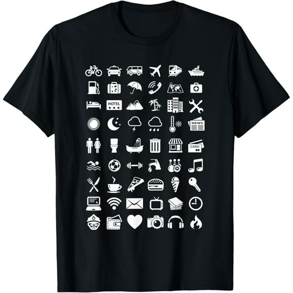 Travel Icon Language Travelling Shirt