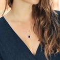 thumbnail image 3 of Gem Stone King 925 Silver Blue Sapphire and White Topaz Pendant Necklace for Women (3.49 Cttw, Gemstone September Birthstone, Emerald Cut 10X8MM with 18 inch Silver Chain), 3 of 4