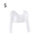 thumbnail image 5 of Qarigey Camiseta Sexy de manga larga para discoteca para mujer Prendas para la parte del cuerpo S, 5 of 6