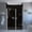 Black Caruso / Brushed Stainless, variant on Transolid TWWCSK603296-KI01GBS Titan 96" High X 60" Wide X 32" Deep Pivot Frameless Shower