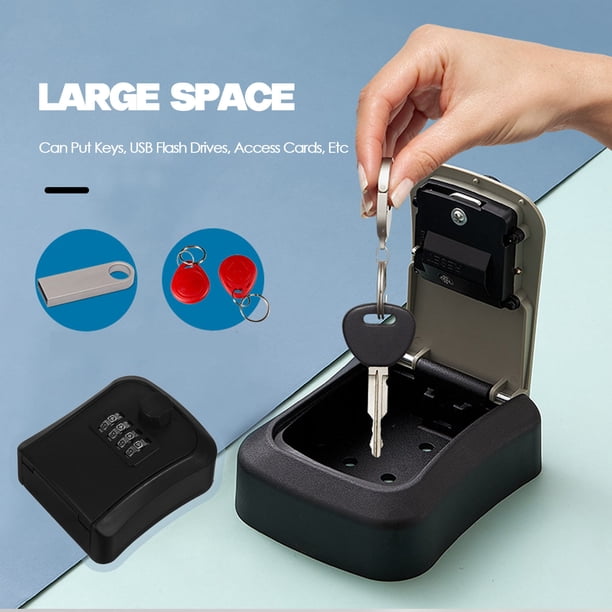 Raindrops Caja De Seguridad Para Llaves Con Cerradura De Código Y Material ABS Resistente Para Exteriores
