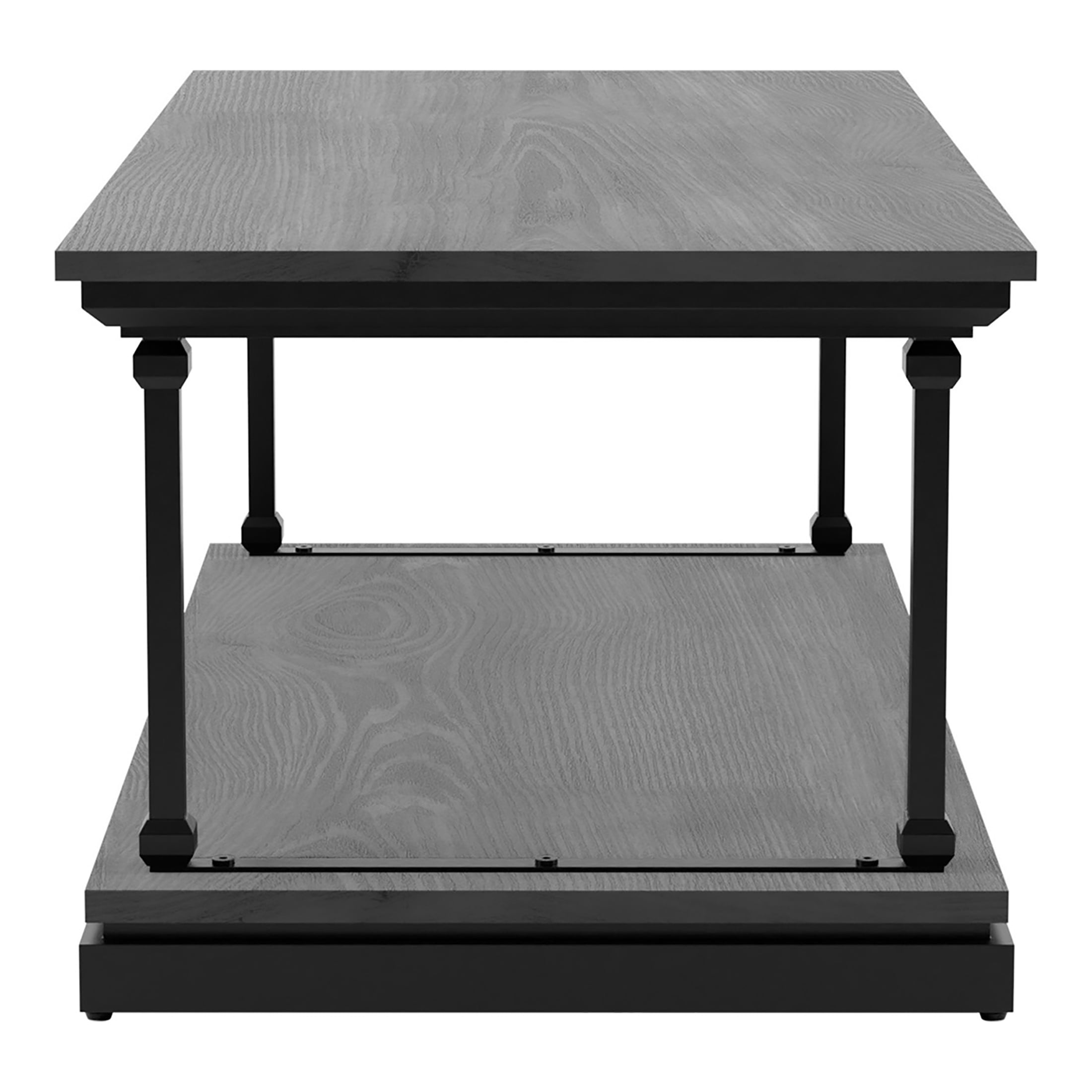 Furniture of America Laem 1-Shelf Coffee Table, Antique Gray