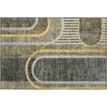 thumbnail image 2 of Addison Rugs Mayfield Washable Transitional Art Deco Taupe Rectangle Rug, 1'8" x 2'6", 2 of 5