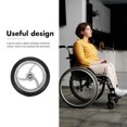 thumbnail image 3 of Raindrops 2 Pcs Roues avant de Fauteuil Roulant en Caoutchouc Conception Pratique Pièces à Grande Capacité de Charge, 3 of 6