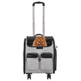 thumbnail image 2 of Transportadora para perro o gato, Mochila de viaje o paseo con ruedas y ventilación Maleta Transportadora mascotas, 2 of 5