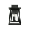thumbnail image 3 of Denver 3-Light Outdoor Wall Lantern in Matte Black, 3 of 5