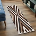 thumbnail image 4 of Aztec Bohemian Runner Rugs 2x6 ft Modern Neutral Wooden Texture Art Washable Hallway Rugs Non-Slip Floor Mats Absorbent Carpet Bedside Runners for Bedroom Kitchen Bathroom Laundry Room, 4 of 9