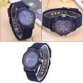 thumbnail image 2 of M Buder Men's Electronic Analog Wrist Watch Round Nylon Strap Military Wristwatch, 1.6 inches / 4 cm Dial, Blue, 2 of 9