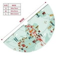 thumbnail image 5 of Kll 30" Christmas Tree Skirt World Travel Map Xmas Tree Skirts Mat For New Year Xmas Holiday Party Indoor Outdoor Home Decoration, 5 of 9