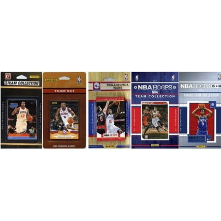 Philadelphia 76ers Logo Wall - C&I Collectables NBA Philadelphia 76ers 5 Different Licensed Trading Card Team Sets
