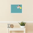 thumbnail image 3 of PinPix 20x15 Custom Cork Bulletin Board Aqua Pastel Poster Board Has a Fabric Style Canvas Finish, Framed in Aqua Pastel, by ArtToFrames (PinPix-1806), 3 of 5