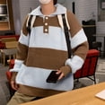 thumbnail image 3 of Suéter de otoño e invierno a juego con colores, estilo masculino, suelto, moderno, de manga larga, suéter casual a juego, 3 of 5