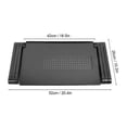 thumbnail image 3 of Support de bureau réglable et pliable en alliage d'aluminium pour ordinateur portable, noir, 3 of 4
