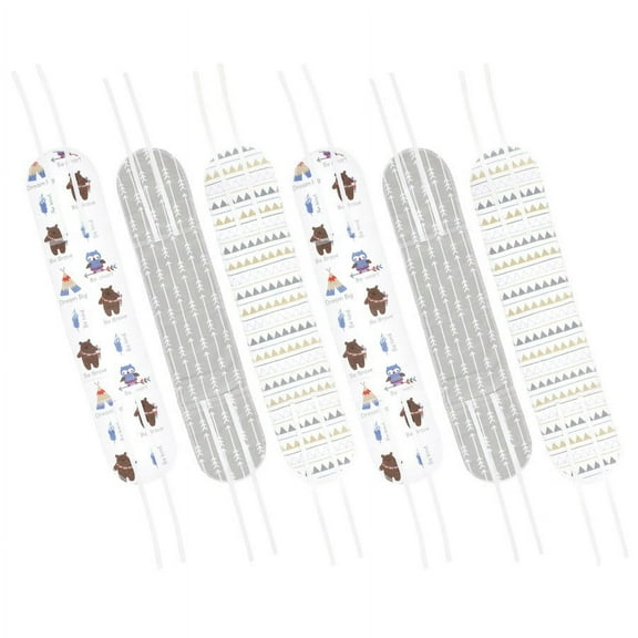 Luvable Friends Unisex Baby Belly Binder 6pk, Be Brave, 0-6 Months