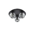 thumbnail image 5 of Elegant Lighting Graham 3-Light Crystal/Iron Ceiling Lamp in Black, 5 of 9