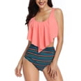 thumbnail image 4 of Trajes de baño para mujer, Tankini para mujer, cintura alta, trajes de baño de cintura alta, tankini para mujer, durabilidad mejorada, 4 of 9