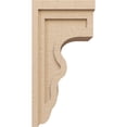 thumbnail image 3 of 12"W x 12"D x 24"H Wide Highland Rough Cedar Woodgrain TimberThane Corbel, Primed Tan, 3 of 6