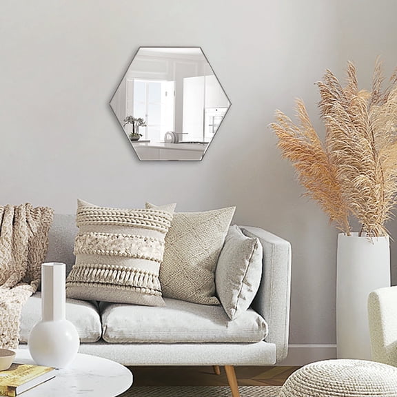 24x28 Hexagon Frameless Mirror