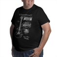 thumbnail image 1 of Mode Été Guitare Humour T-shirt Col Rond Manches Courtes Grande Taille, 1 of 6