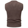 thumbnail image 3 of AnuYalue Mens Argyle Knitwear Vest Casual Lightweight V Neck Sleeveless Pullover Winter Slim Fit Knitted Sweater, 3 of 3