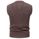 thumbnail image 3 of Chaqueta de Punto de Cuello en V de los Hombres, Abrigo Cálido con Ligero Estiramiento para el Otoño Y el Uso Casual Diario, Blusa en Capas de Moda, 3 of 7