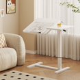 thumbnail image 2 of YINGYING Adjustable Overbed Bedside Table, Rolling Laptop Stand Tilting Standing Desk with Wheels Tray Table, 2 of 13