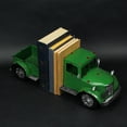 thumbnail image 5 of Weathered Green Finish Vintage Pickup Truck Metal Bookends Rustic Home Decor Set, 5 of 5