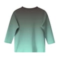 thumbnail image 5 of Splozh Camisoles pour Filles Fille Décontracté Col Rond Manches Trois Quarts T-Shirt Régulier Basique Haut à Manches 3/4 Vert Menthe, 6-7 Ans, 5 of 5