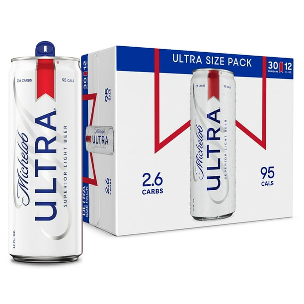 Michelob Ultra Superior Light Lager Beer, 12 fl. oz. can, 30