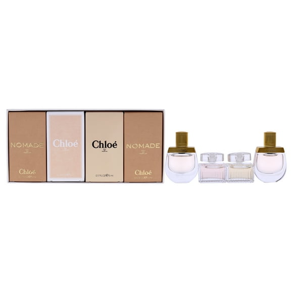Chloe by Chloe for Women - 4 Pc Mini Gift Set 5 ml Nomade EDP Spray, 5 ml Chloe EDT Spray, 5 ml Chloe EDP Spray, 5 ml Nomade EDP Spray