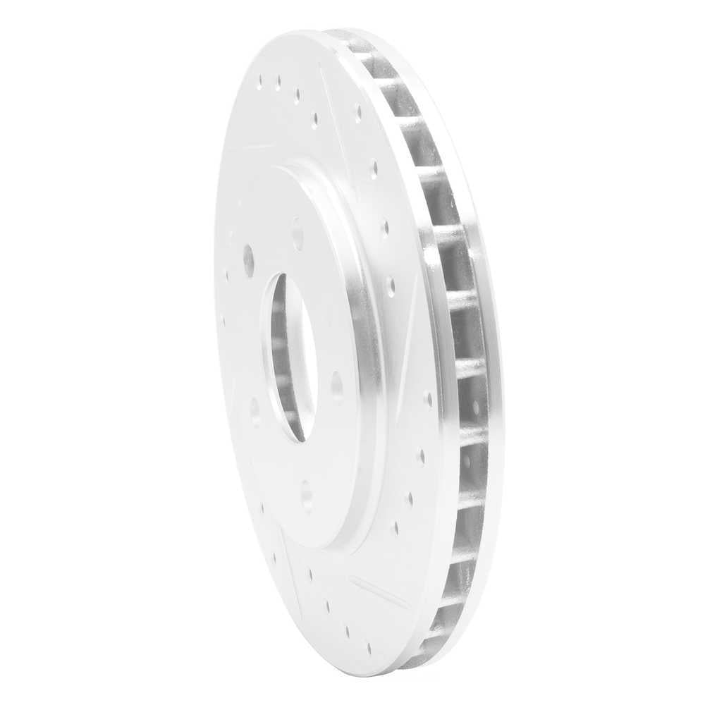 Dynamic Friction Company 631-47019R DFC Brake Rotor - Drilled And Slotted - Silver