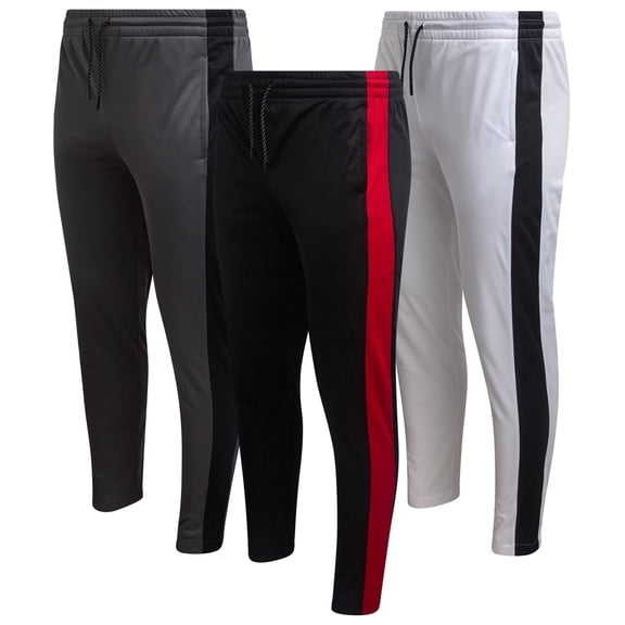 Southpole Mens Sweatpants - Lightweight Stretch Tricot Joggers for Men, 3 Pack Athletic Pants