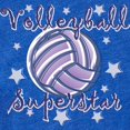 thumbnail image 2 of CafePress - Volleyball Superstar - Cute Infant Baby Football Bodysuit, 2 of 3