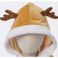 thumbnail image 5 of REDARER Girls Christmas Hooded Cape Cute Reindeer Antler Xmas Shawl Velvet Holiday Costume Cape for Kids Party Cosplay,32CM, 5 of 6