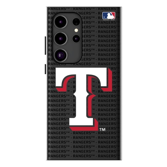 Keyscaper Texas Rangers Text Backdrop Galaxy Magnetic Bump Case