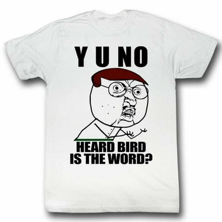 Y U No Memes Bird Adult Short Sleeve T Shirt