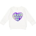 thumbnail image 2 of Inktastic Jesus Loves Me Toddler Sweatshirt, 2 of 4