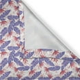 thumbnail image 4 of Ambesonne Tropical Valance Pack of 2, Banana Leaves Hawaiian, 54"X12", Raspberry and Blue Violet, 4 of 5
