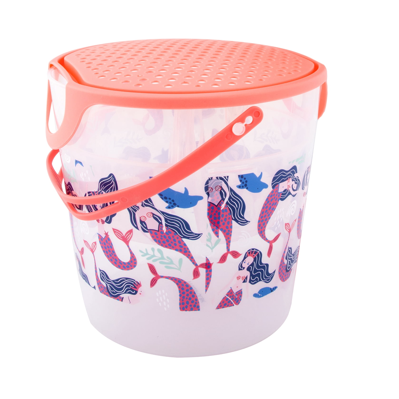 (2 pack) Ozark Trail Kids 3.5 Quart Net and Bucket Kit, Pink, Bait Storage for Freshwater Exploration