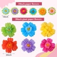 thumbnail image 2 of Flores de papel de seda TaoBary, 12 unidades, grandes, 50 cm y 25 cm, 2 of 8