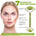 thumbnail image 2 of Jade Roller and Gua Sha Set Tool - CPDD 100% Real Natural Jade, Face Roller Skin Massager for Face, Neck and Eye Treatment Facial Roller for Skin Care Routine, 2 of 6