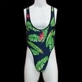 thumbnail image 4 of VONCOS Mens Underwear Briefs Nylon Spandex Green Tropical Print Banana Leaf Comfortable Breathable,Size XL, 4 of 6